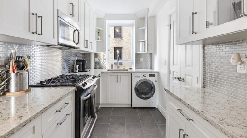 kitchen design with washing machine | think different