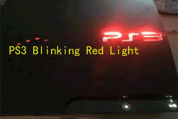 How to fix ps3 blinking red light?