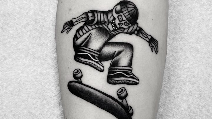 How to Make Small Skateboard Tattoo?