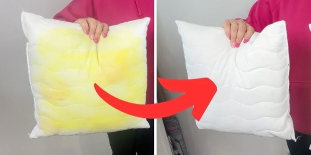 How to get yellow stains out of a mattress and pillows