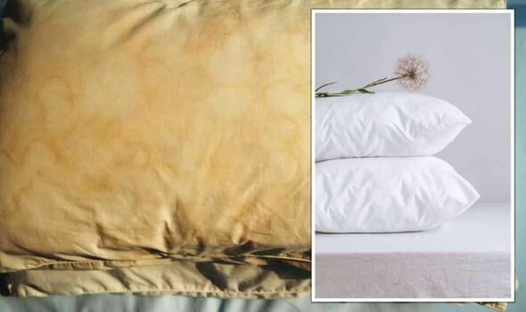How to get yellow stains out of a mattress and pillows