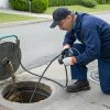 Guide explaining how professional plumbing service providers unclog main sewer lines using effective techniques and tools.