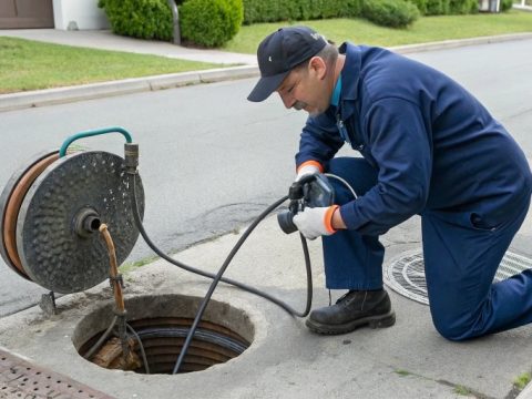 Guide explaining how professional plumbing service providers unclog main sewer lines using effective techniques and tools.