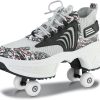 Close-up of stylish roller skate shoes designed for comfort and high performance