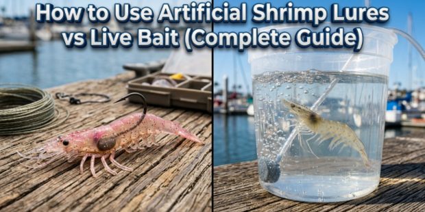 artificial shrimp lure fishing technique in shallow water