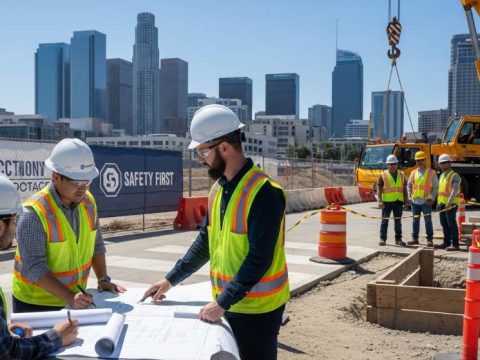Los Angeles engineering team using workplace safety technology