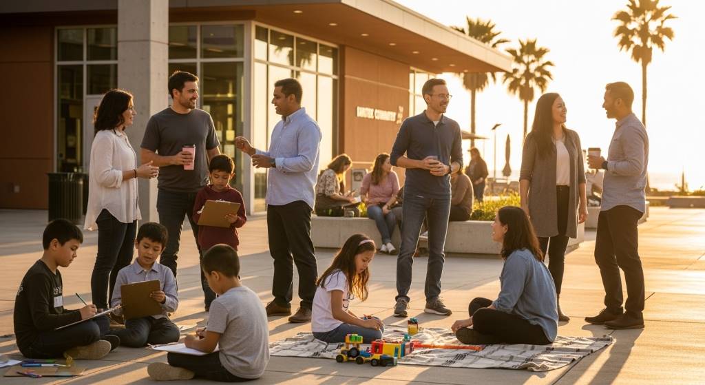 San Diego family participating in personalized learning activities