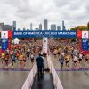 Thousands of runners crossing the start line in Grant Park at the 48th Bank of America Chicago Marathon on October 11, 2026