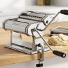 Sailnovo Pasta Maker with adjustable thickness dial and hand crank
